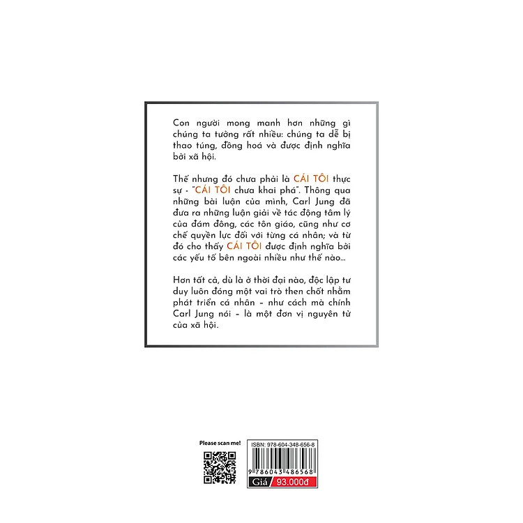 KHOA HỌC TÂM THỨC - CÁI TÔI CHƯA KHAI PHÁ - ANH LÀ AI TÔI LÀ AI - Carl Gustav Jung (Bộ 3 cuốn, bìa mềm)