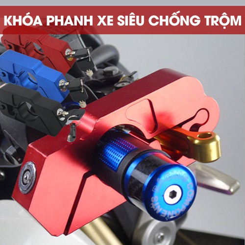 Khoá Tay Phanh Kẹp Thắng Chống Trộm Xe Máy Mẫu Mới - Khóa Xe Tay Ga Số Côn Chống Trộm - HÀNG LOẠI 1.  CHÍNH HÃNG MINIIN