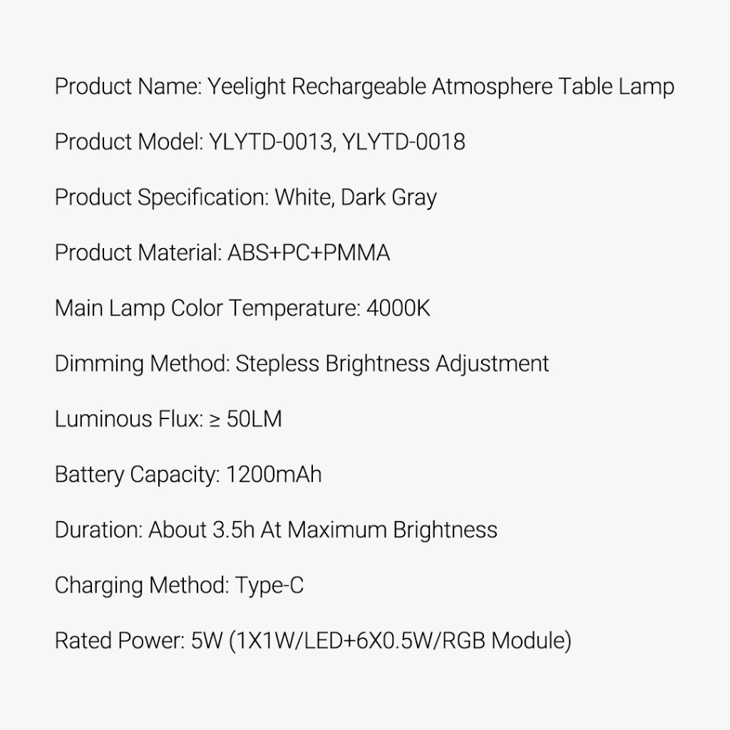 Đèn Led Để Bàn Xiaomi Youpin Yeelight RGB Esports Bảo Vệ Mắt Có Thể Sạc Lại