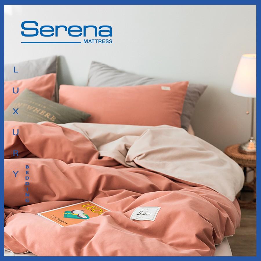Bộ Ga Giường Cotton Tici Set 5 Món Cao Cấp SERENA Drap Chăn Ga Gối Chần Bông Đẹp - Hệ Thống Nệm