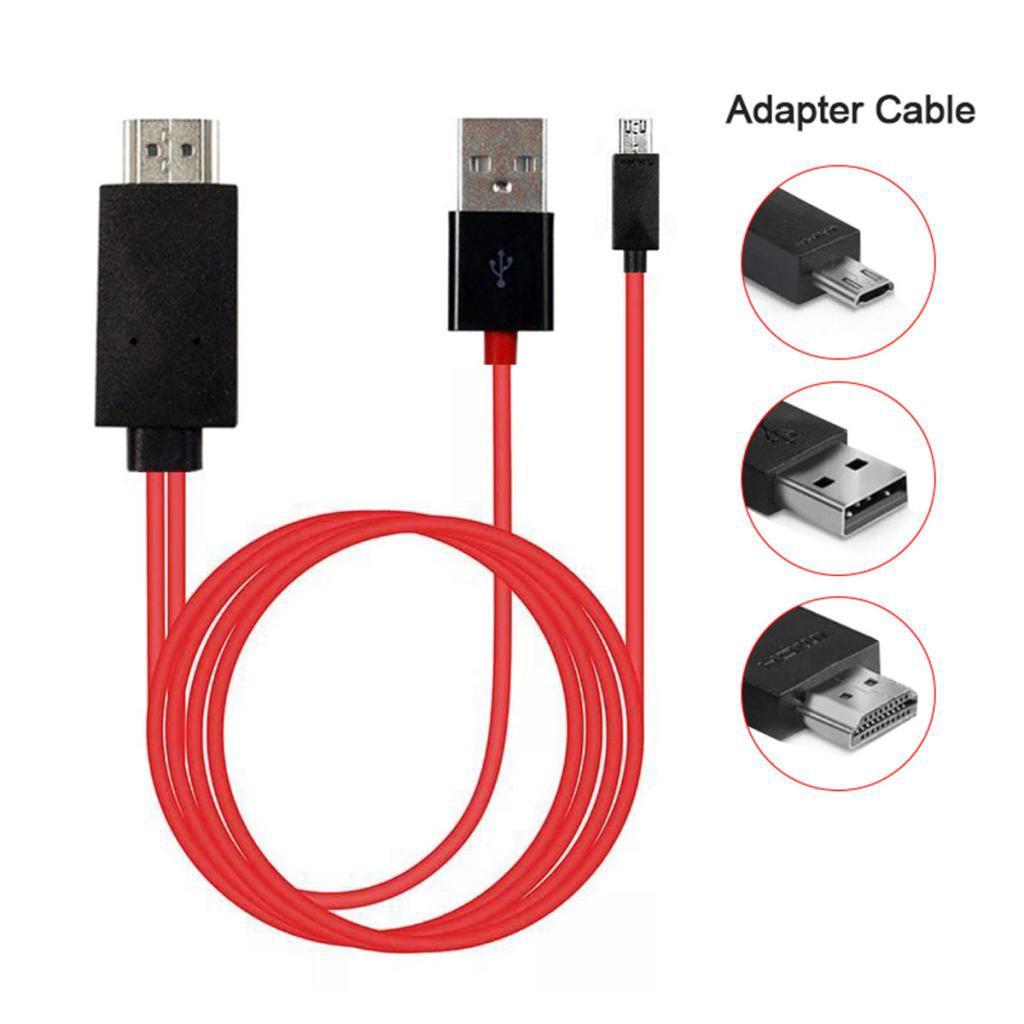 HDMI to Micro USB Adapter HDTV AV TV Cable Cord For Android Samsung
