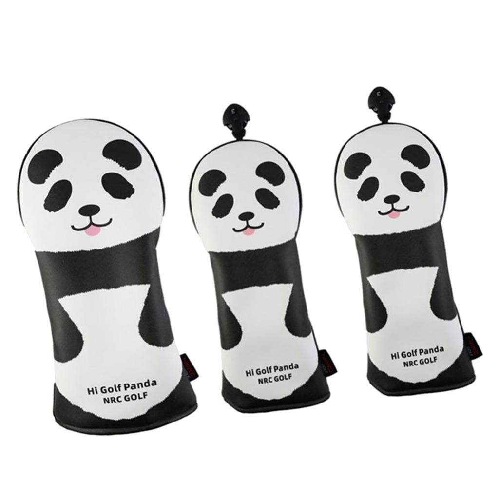 3pcs Wood Driver Headcover  Head Cover Protector Covers Accessories