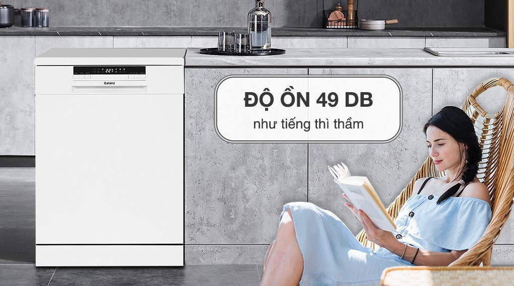 Máy rửa chén độc lập Galanz GR12462T - Hàng Chính Hãng - Chỉ Giao Hà Nội