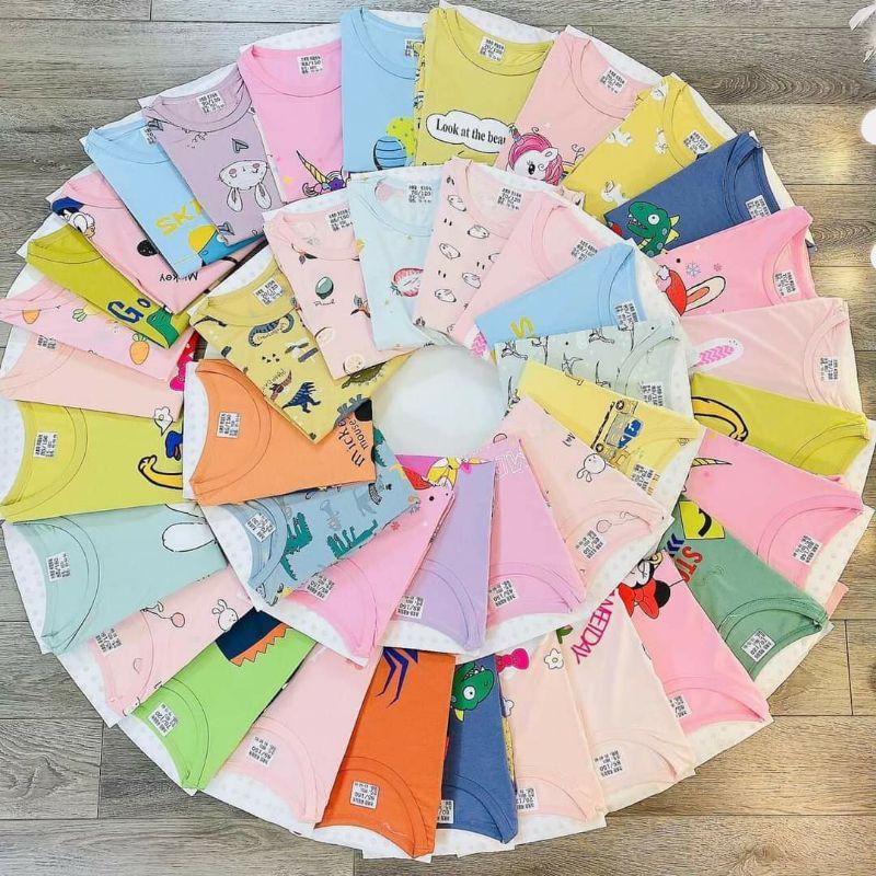 Bộ cotton lạnh xuất Hàn mềm mát cho bé