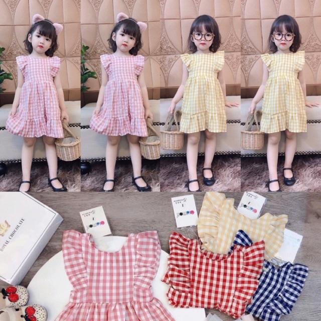 VÁY THÔ LỤA CÁNH TIÊN CHO BÉ GÁI