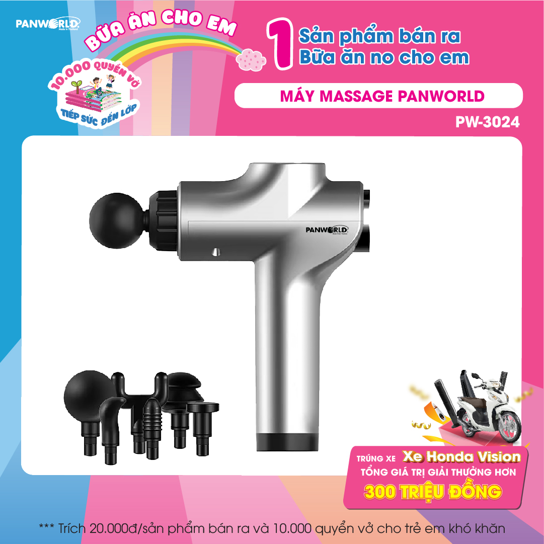 Thiết bị massage cầm tay Panworld PW-3024 - 99 cấp độ - Hàng chính hãng