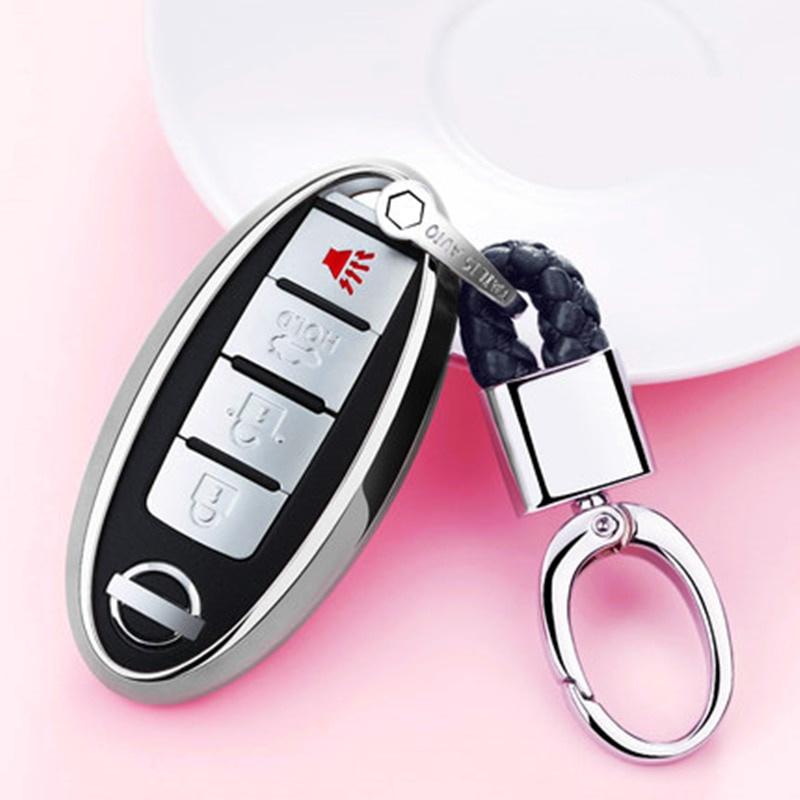 Vỏ Tpu Mềm Bọc Chìa Khóa Điều Khiển Từ Xa Cho Infiniti Nissan Serena Sylphy Teana Elgrand Almera Grand Livina Qashqai J11 Juke X-Trail