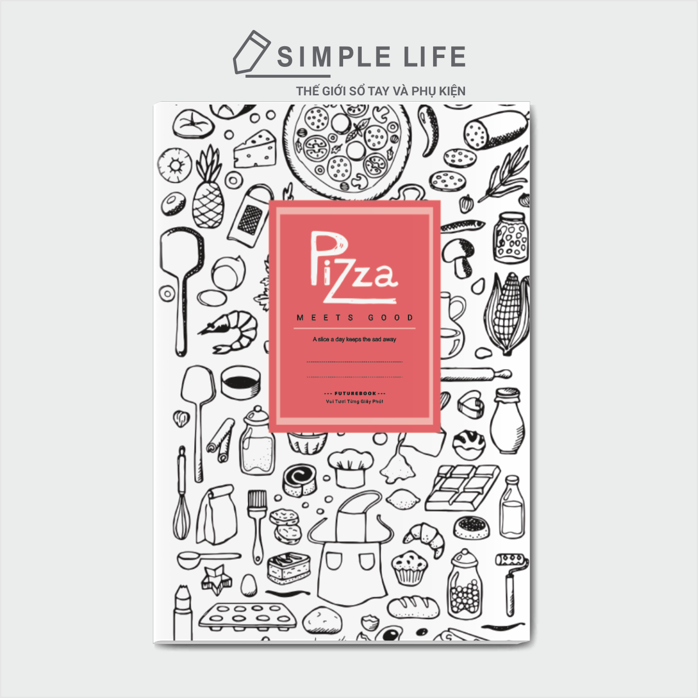 Tập Sinh Viên - Vở Kẻ Ngang B5 Pizza - 80Tr_120Tr_200Tr Định Lượng 70Gsm. Mã SP DK-SV2311
