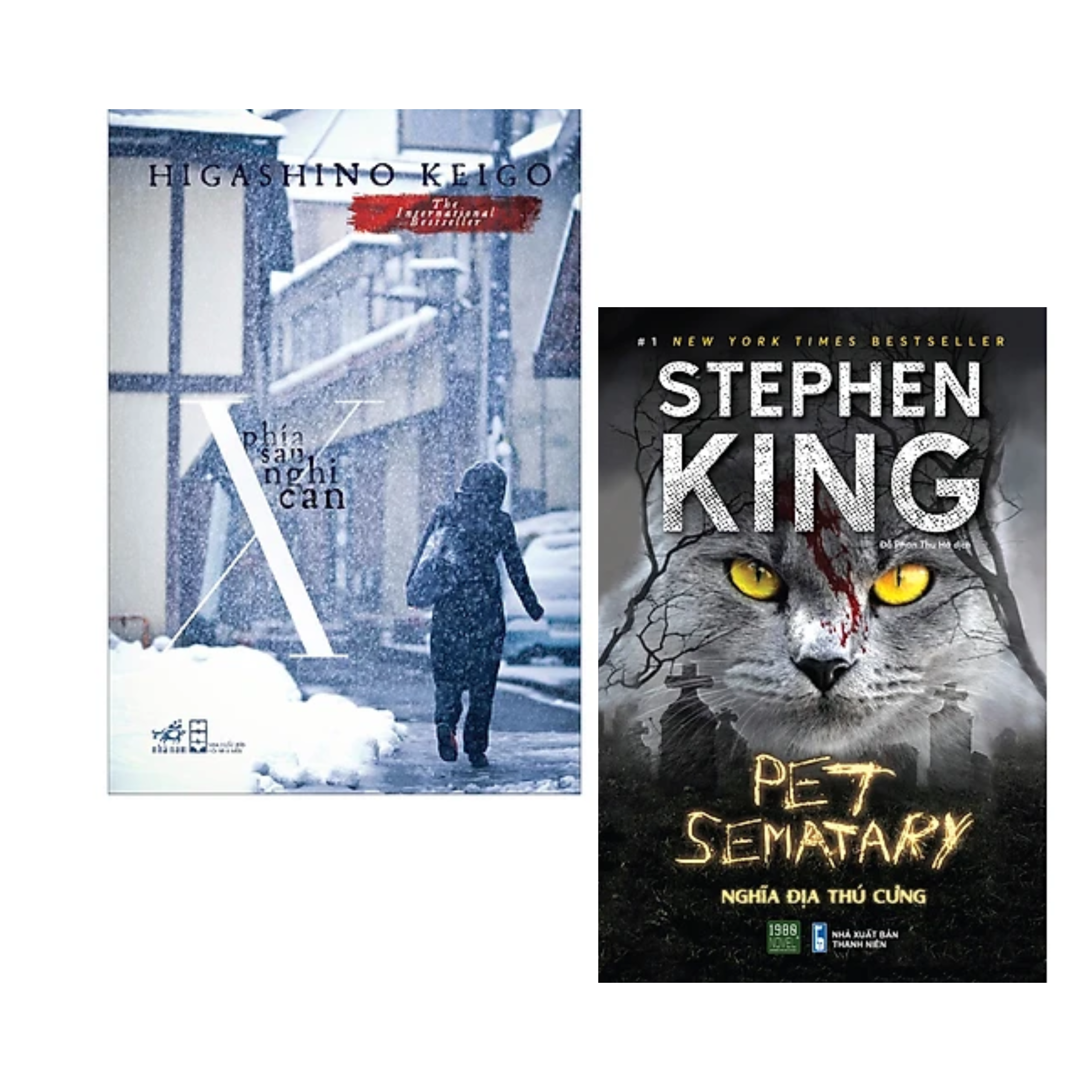 Combo 2 cuốn Truyện Trinh Thám Hấp Dẫn: Stephen King - Pet Sematary - Nghĩa Địa Thú Cưng + Phía Sau Nghi Can X