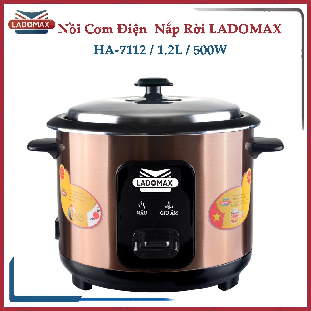 Nồi cơm điện nắp rời Ladomax HA-7112 1,2L - Bảo hành 12 tháng