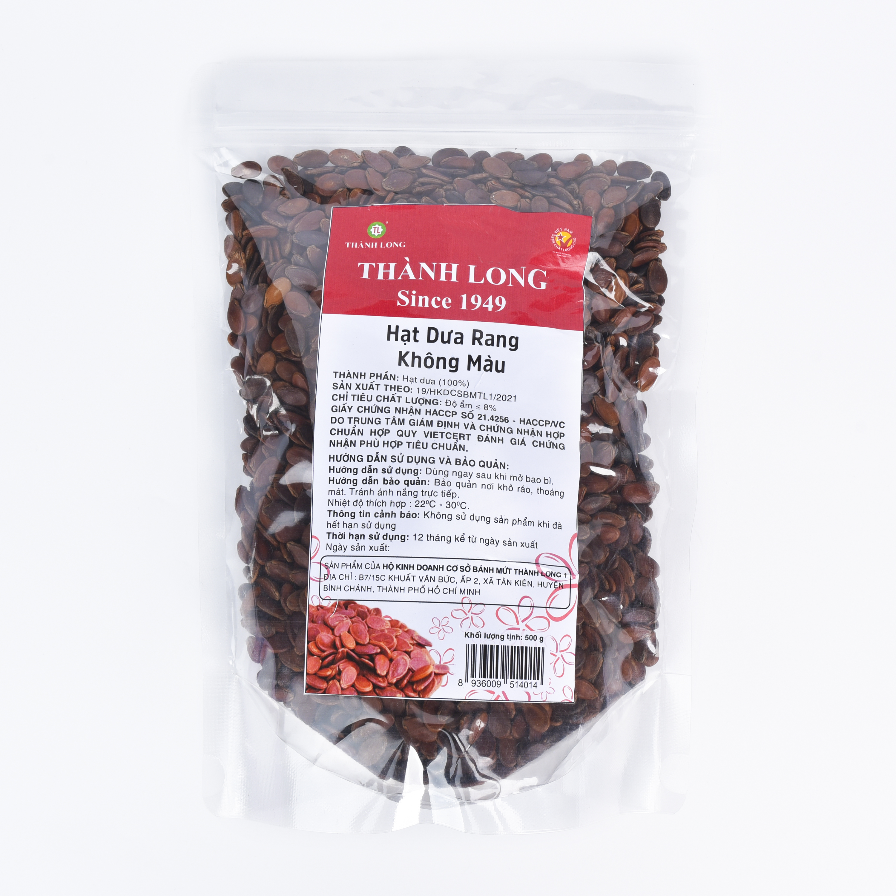 HẠT DƯA THÀNH LONG 500G - VIỆT NAM