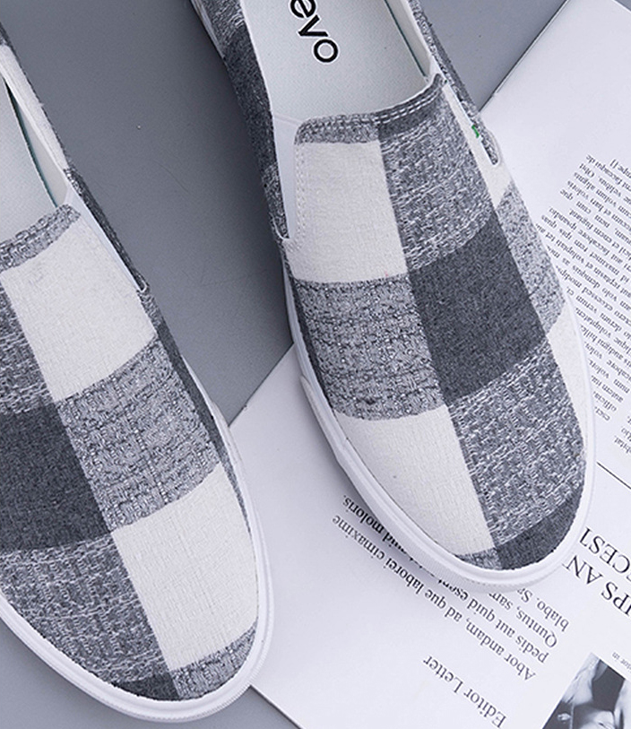 Giày lười nam - Slip on nam vải - Mã A6073