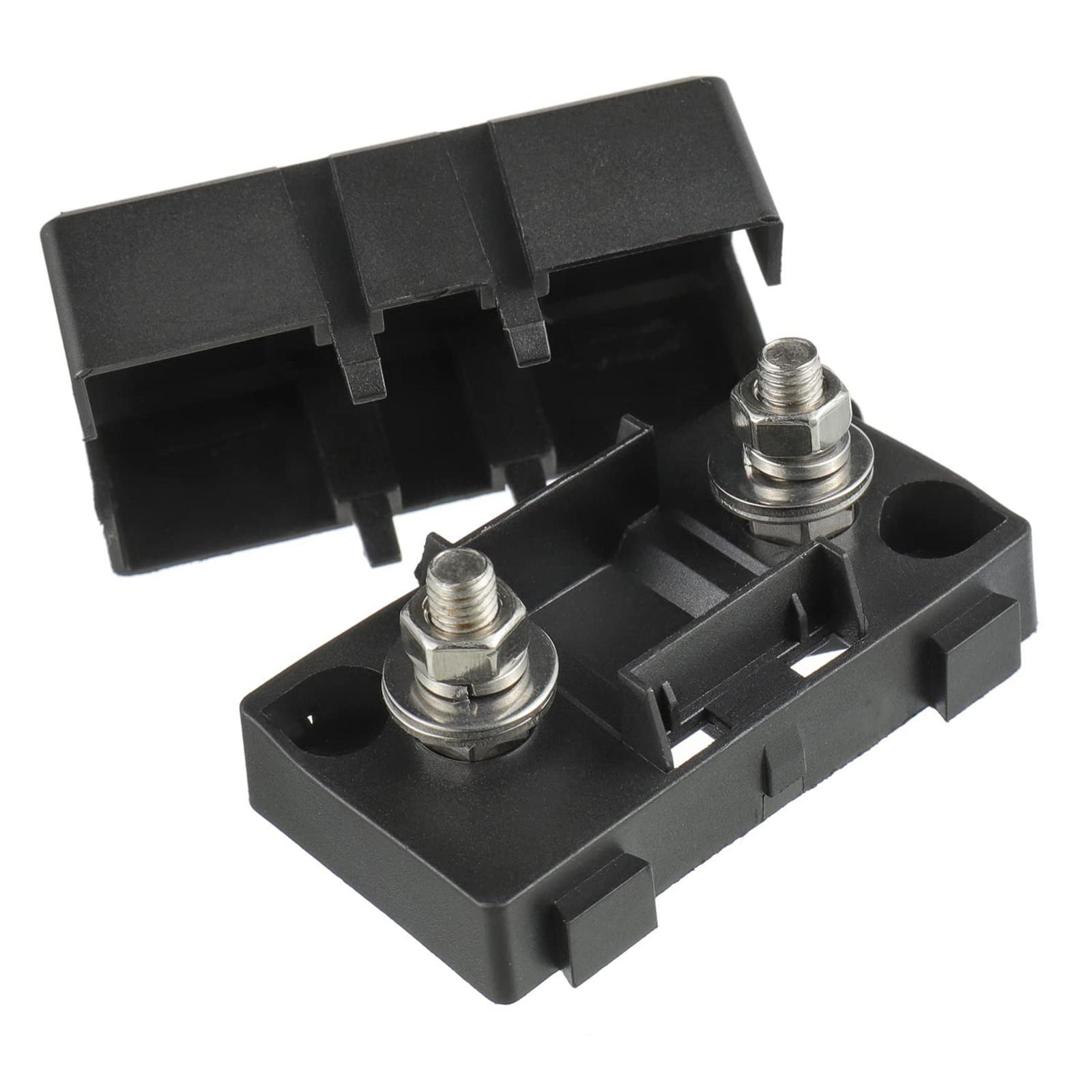 Car Fuse Holder with 2Pcs Fuses High Temperature Resistant Fuse Block Box  Fuse Vehicles Cars