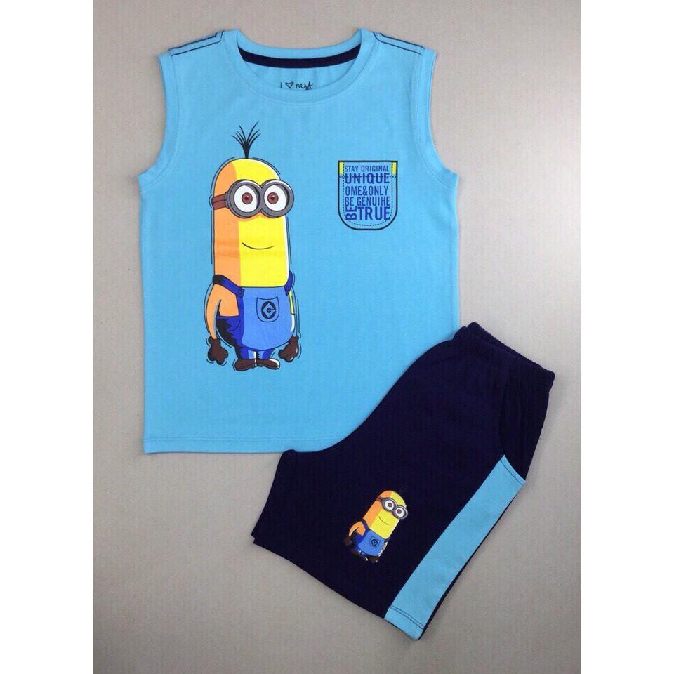 Bộ sát nách bé trai in minion