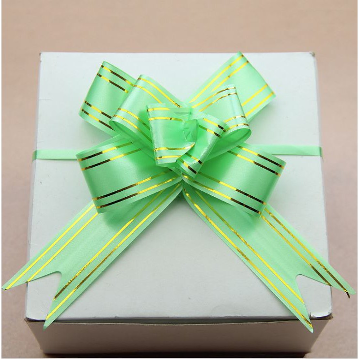 NƠ RÚT GÓI QUÀ 3CM DÀI 48CM TRANG TRÍ HỘP QUÀ GIỎ QUÀ