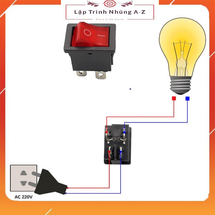 [Lập Trình Nhúng A-Z][G16] Công Tắc Bập Bênh 4 Chân Có Đèn KCD1-104