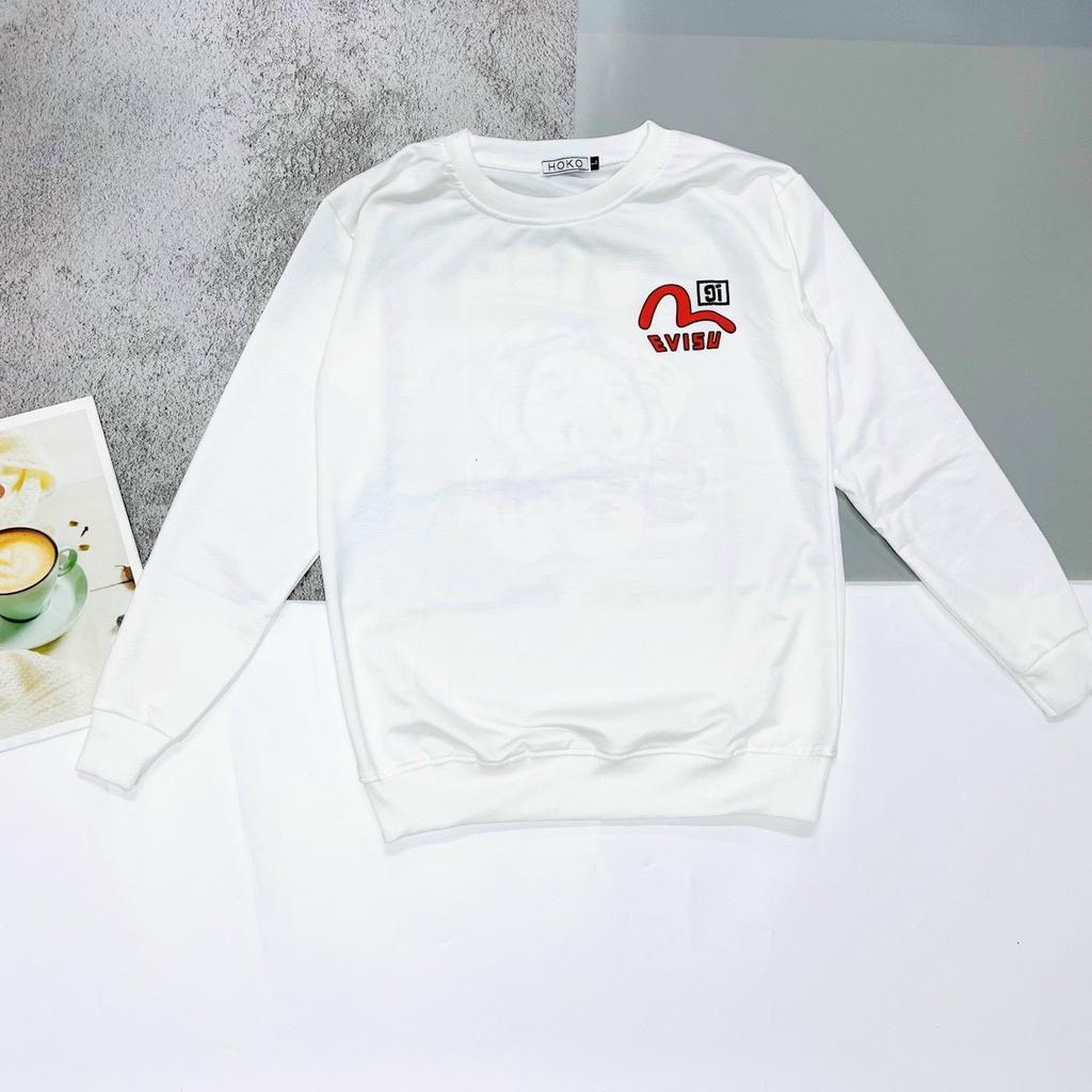 {HOT MỚI} ÁO KHOÁC NỈ SWEATER EVISU DARUMA XỊN XÒ HOTTREND THỜI TRANG NAM 1986
