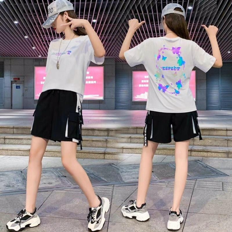 Á thun tay ngắn n phản quang bướm chất cotton mềm mịn freesize từ Thời trang sỉ lẻ Thiên phúc