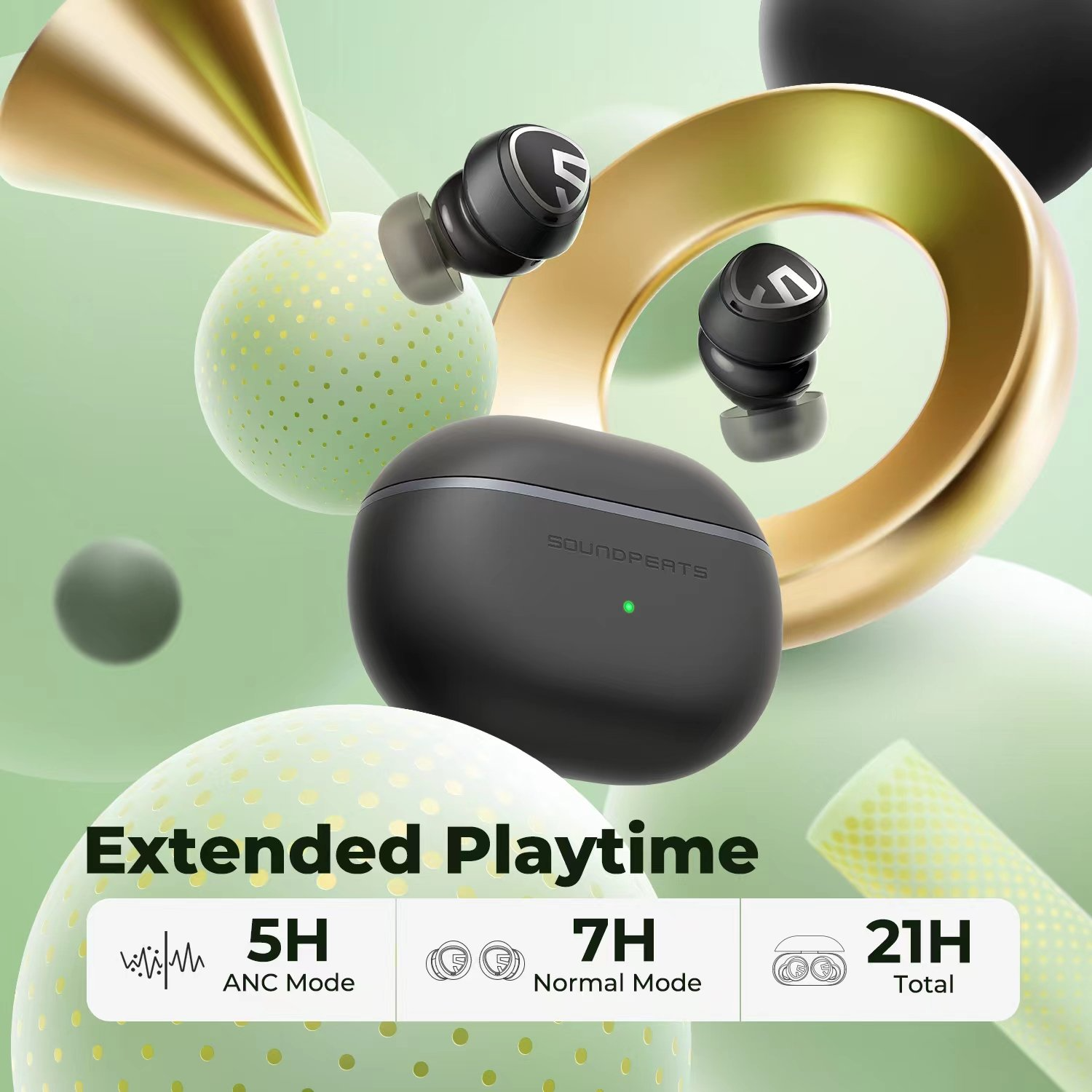 Tai nghe Bluetooth Earbuds SoundPeats Mini Pro - Hàng chính hãng