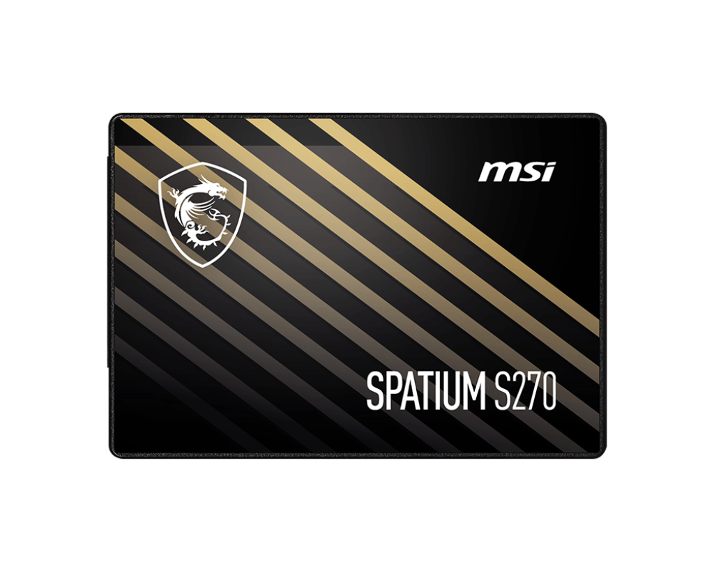 Ổ cứng SSD MSI SPATIUM S270 | Kết nối SATA III | 2.5 Inch | Read 500MB/s - Write 450MB/s | Bảo hành 3 năm | Hàng Chính Hãng