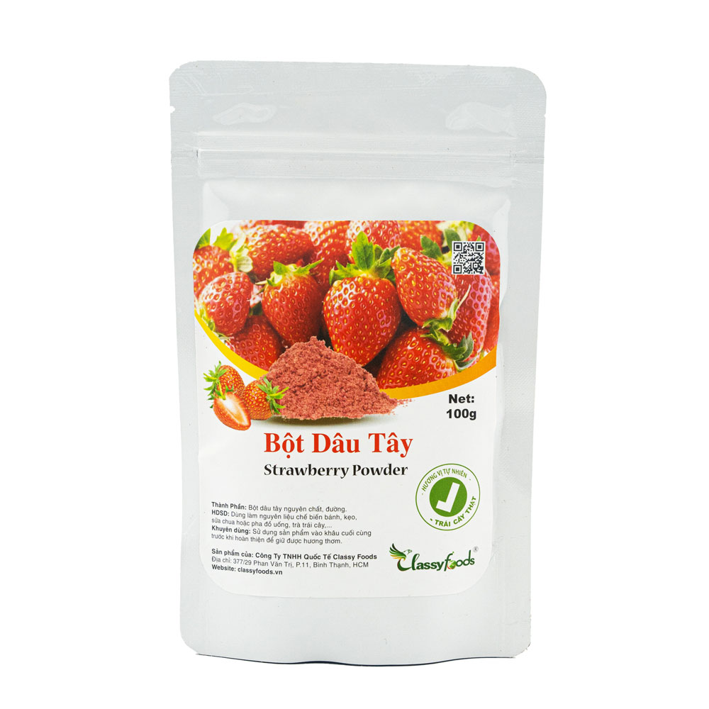 Bột dâu tây 100g Classy Food