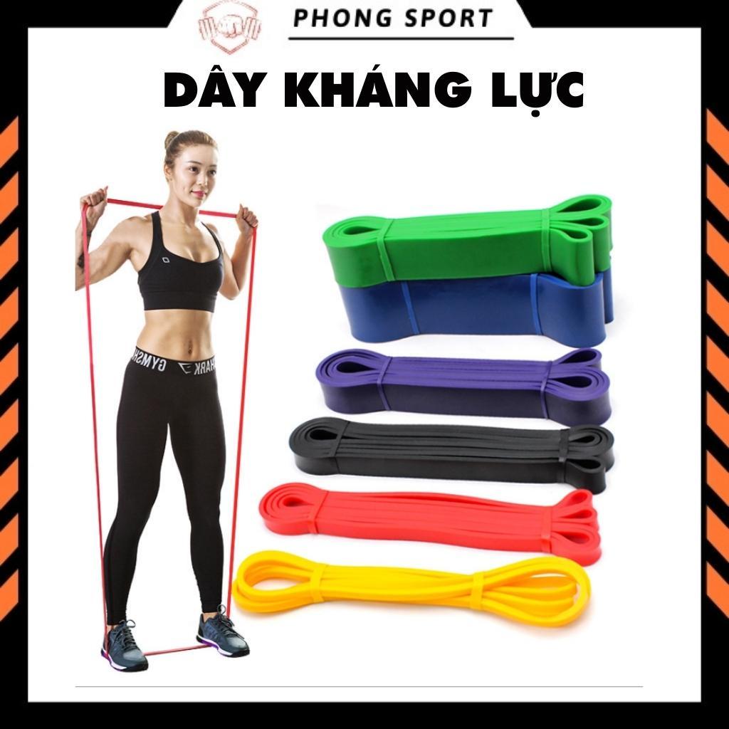 Dây kháng lực tập gym power band đàn hồi cao su tập tay chân mông vai đùi nam nữ KLP