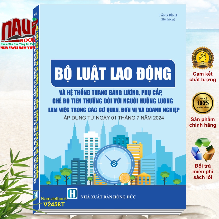 Sách Bộ Luật Lao Động Và Hệ Thống Thang Bảng Lương, Phụ Cấp, Chế Độ Tiền Thưởng Đối Với Người Hưởng Lương Làm Việc Trong Các Cơ Quan, Đơn Vị Và Doanh Nghiệp (V2458T)