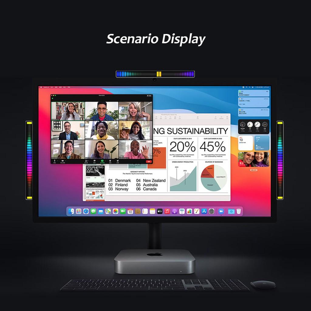 Đèn Led Xiaomi Youpin Nhiều Màu Điều Khiển Bằng Giọng Nói Cho Điện Thoại