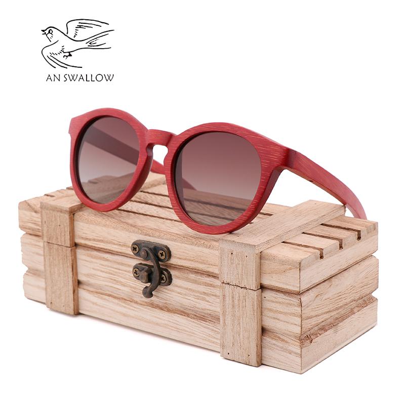 Xanh Bảo Vệ Môi Trường Tay Tre Và GỖ Kính Tre Đỏ Gọng Kính Mát Nam Nữ Lái Xe Sunglasse
