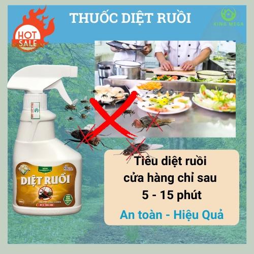 Combo 3 chai - thuốc diệt ruồi sinh học kingbio - Tiết kiệm- an toàn - hiệu quả - sạch sẽ