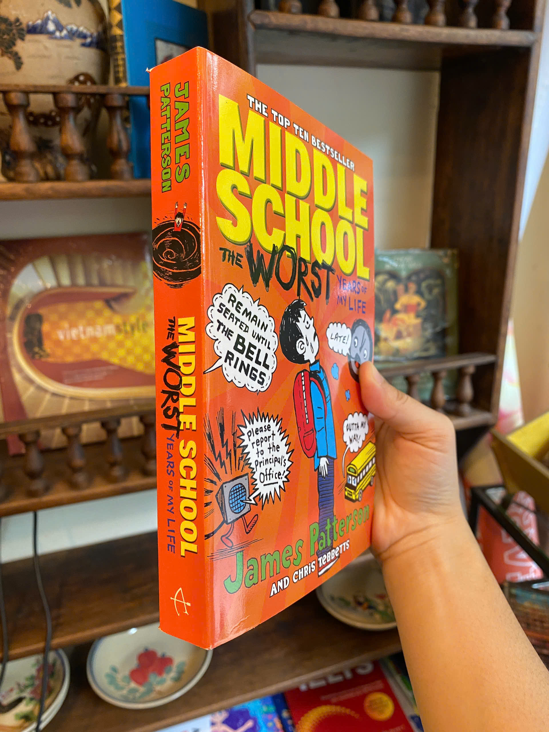 Sách -  Middle School: The Worst Years Of My Life by James Patterson | Children Book / Ngoại văn