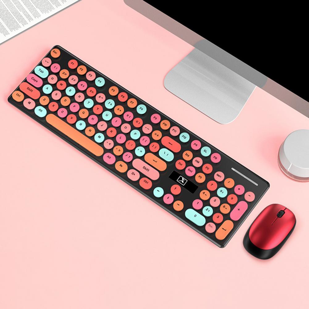 Bàn Phím Bluetooth Không Dây Mini Tròn Nút Bàn Phím Chơi Game Cho Macbook PC Game Thủ Laptop iPad Máy Tính Bảng Máy Tính Android Bàn Phím