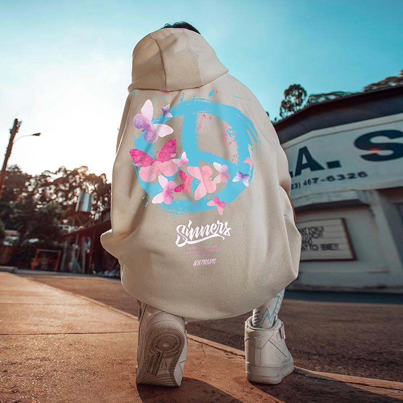 Áo hoodies oversize có mũ trùm đầu