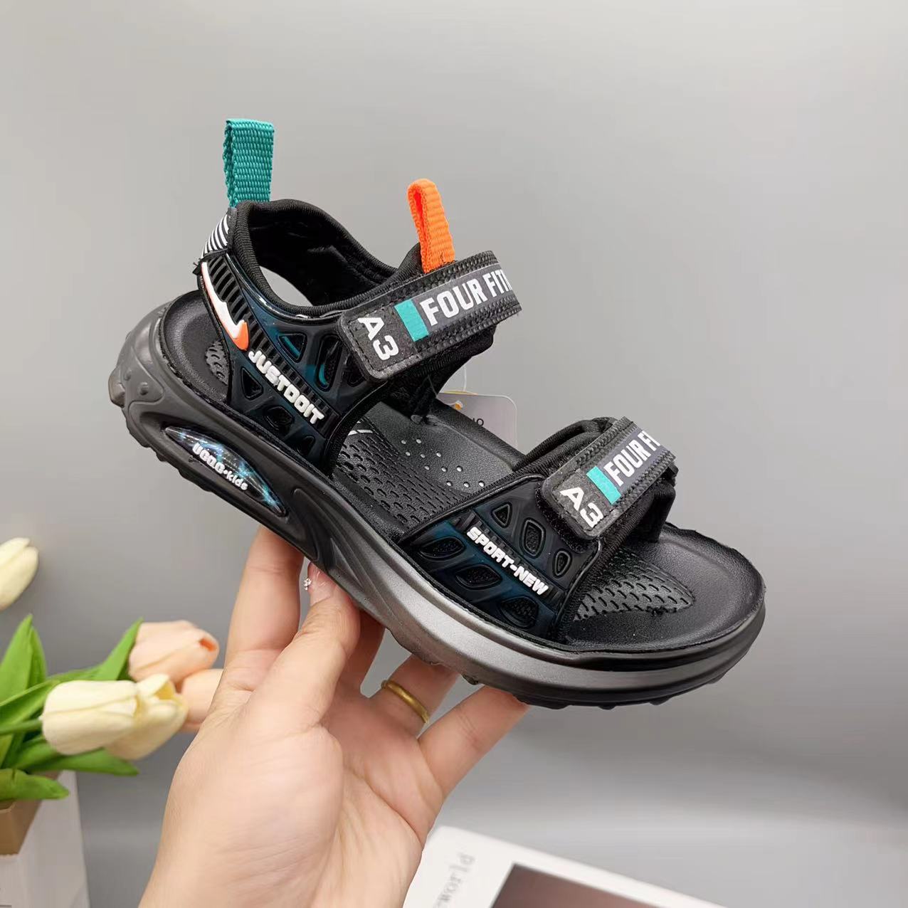 Giày Sandal quai hậu cho bé, giày thể thao siêu nhẹ, êm nhẹ chống trơn  – GSD9136A