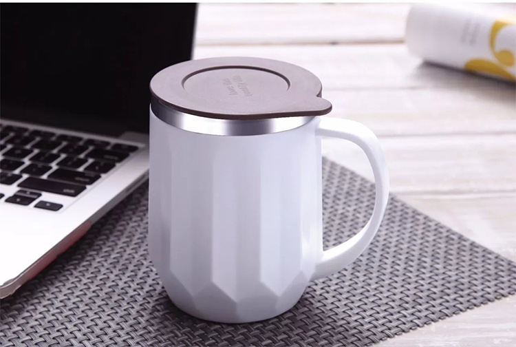 TÁCH CAFE GIỮ NHIỆT RUỘT INOX CAO CẤP CÓ NẮP ĐẬY, HÀNG XUẤT BẮC MỸ CHÂU ÂU 400ml