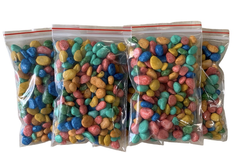 Sỏi Trang Trí Đẹp - Sỏi Nhiều Màu Trang Trí Cây Cảnh 7 Màu - set 200gr