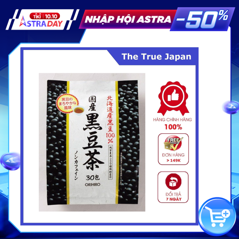 Trà đậu đen nguyên chất Orihiro 180g (6g x 30 túi)