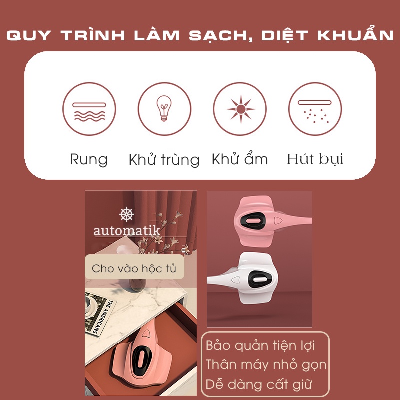 Máy hút bụi đệm, sofa, chăn ga gối lọc sạch bụi mịn khử khuẩn tia UV