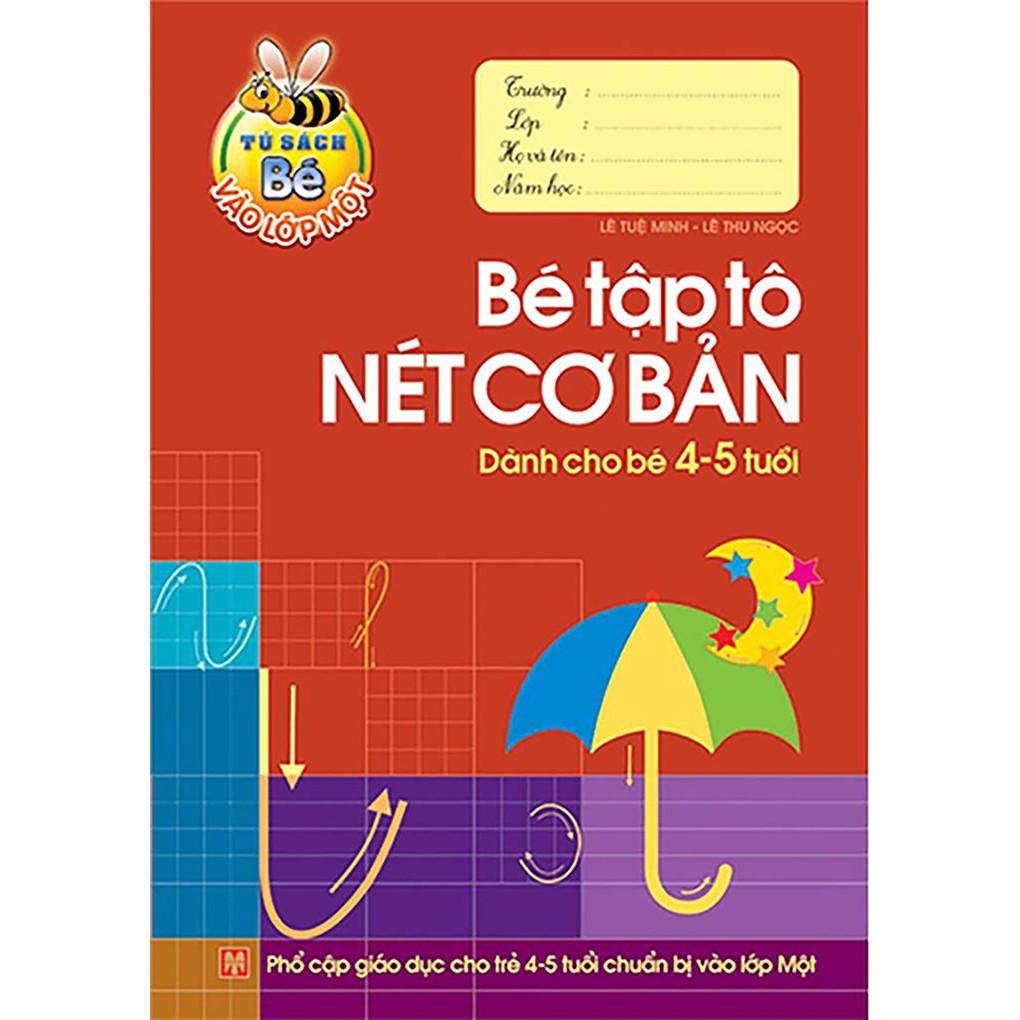 Sách: Chuẩn Bị Cho Bé Vào Lớp 1 Dành Cho Bé 4 - 5 Tuổi Túi 6 Cuốn - Minh Long