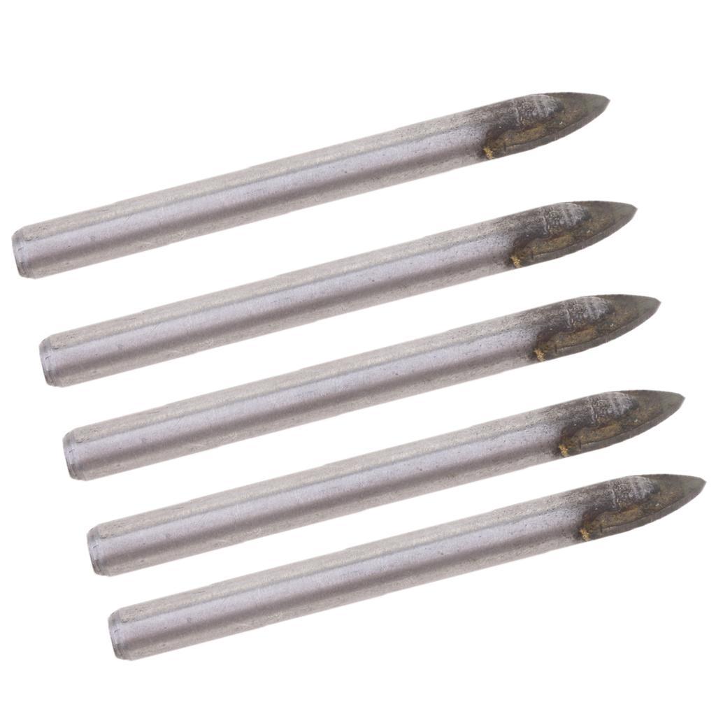 10x Alloy Carbide Drill Bit Glass Tile Mirror Ceramic Spear Head Bit 10,8mm
