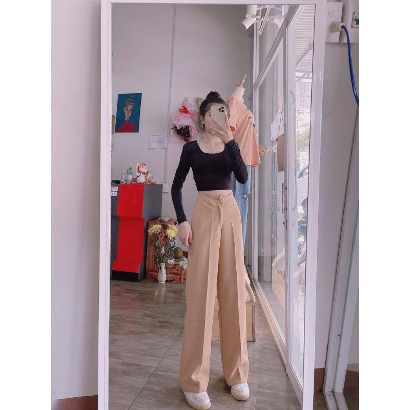 Quần ông xuông lưng cao 1 khuy