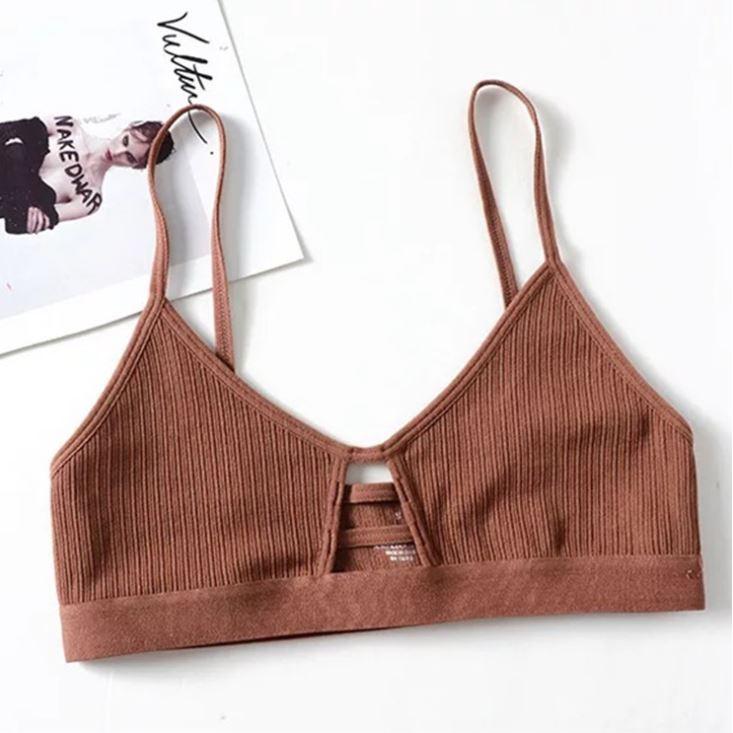 Hình ảnh  Áo Lót Bralette Cotton Mỏng Có Đệm Lót B308