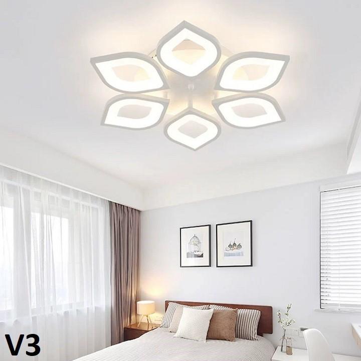 Đèn LED Ốp Trần, Đèn Ốp Trần Thạch Cao Đèn Trần tô điểm phòng tiếp khách buồng nghỉ 3 hình thức Sáng , Kèm Điều Khiển