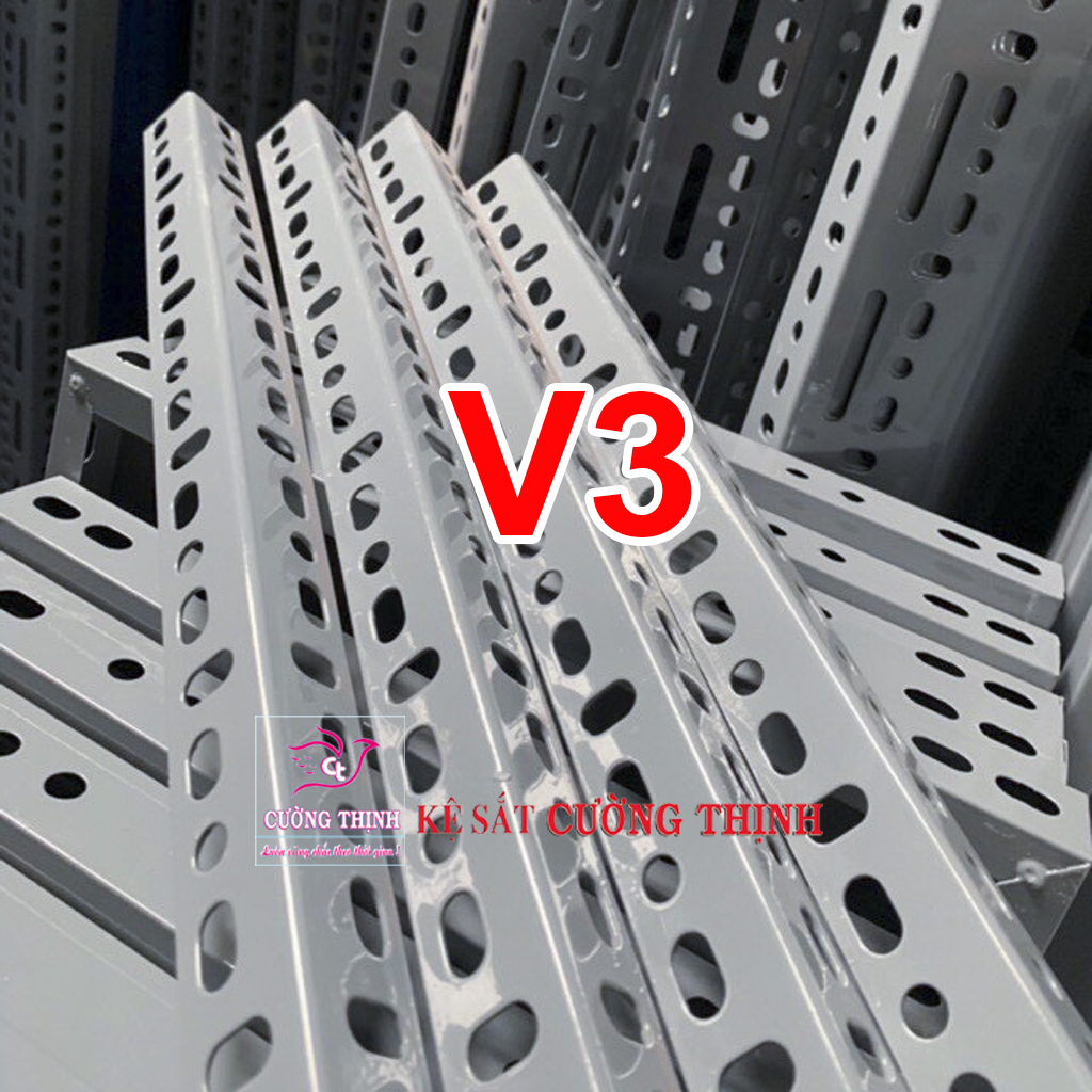 SẮT V LỖ - Lắp ráp kệ sắt đa năng