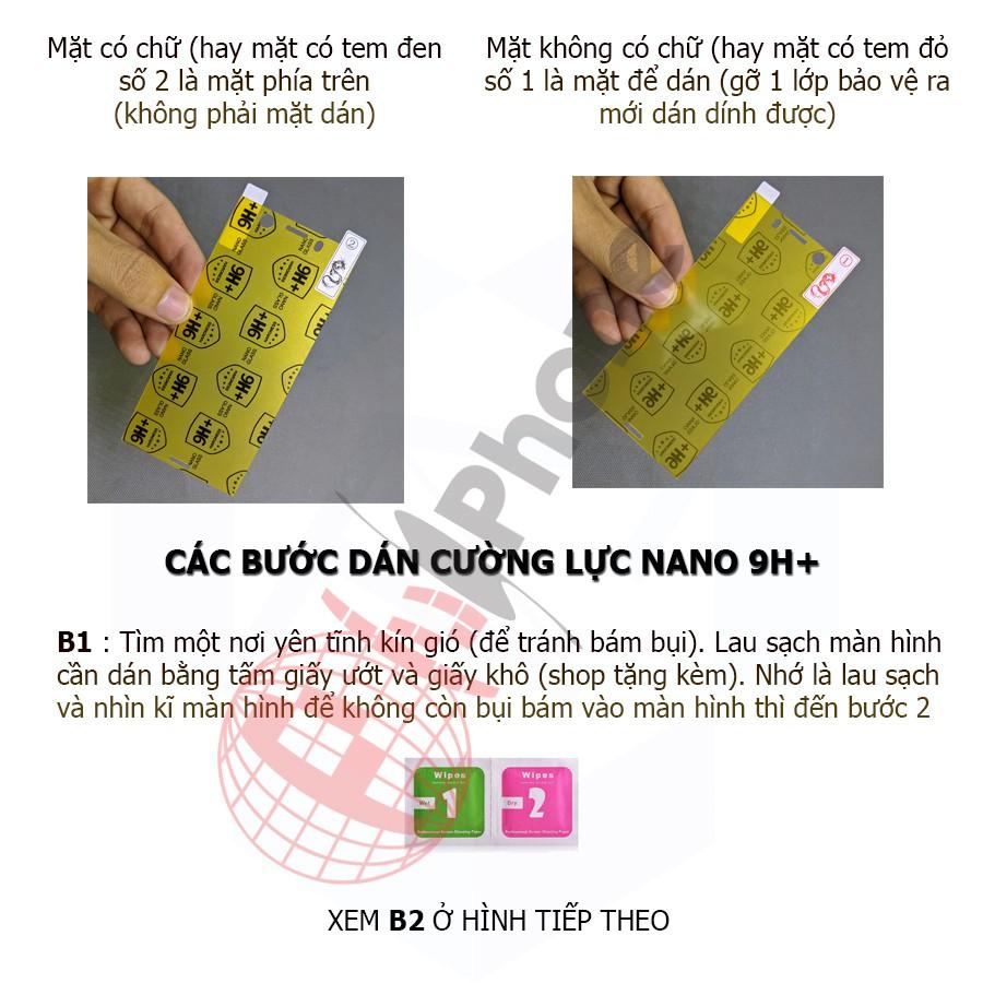 Dán cường lực dẻo nano trước sau full 95% cho iPhone XR, X, XS Max