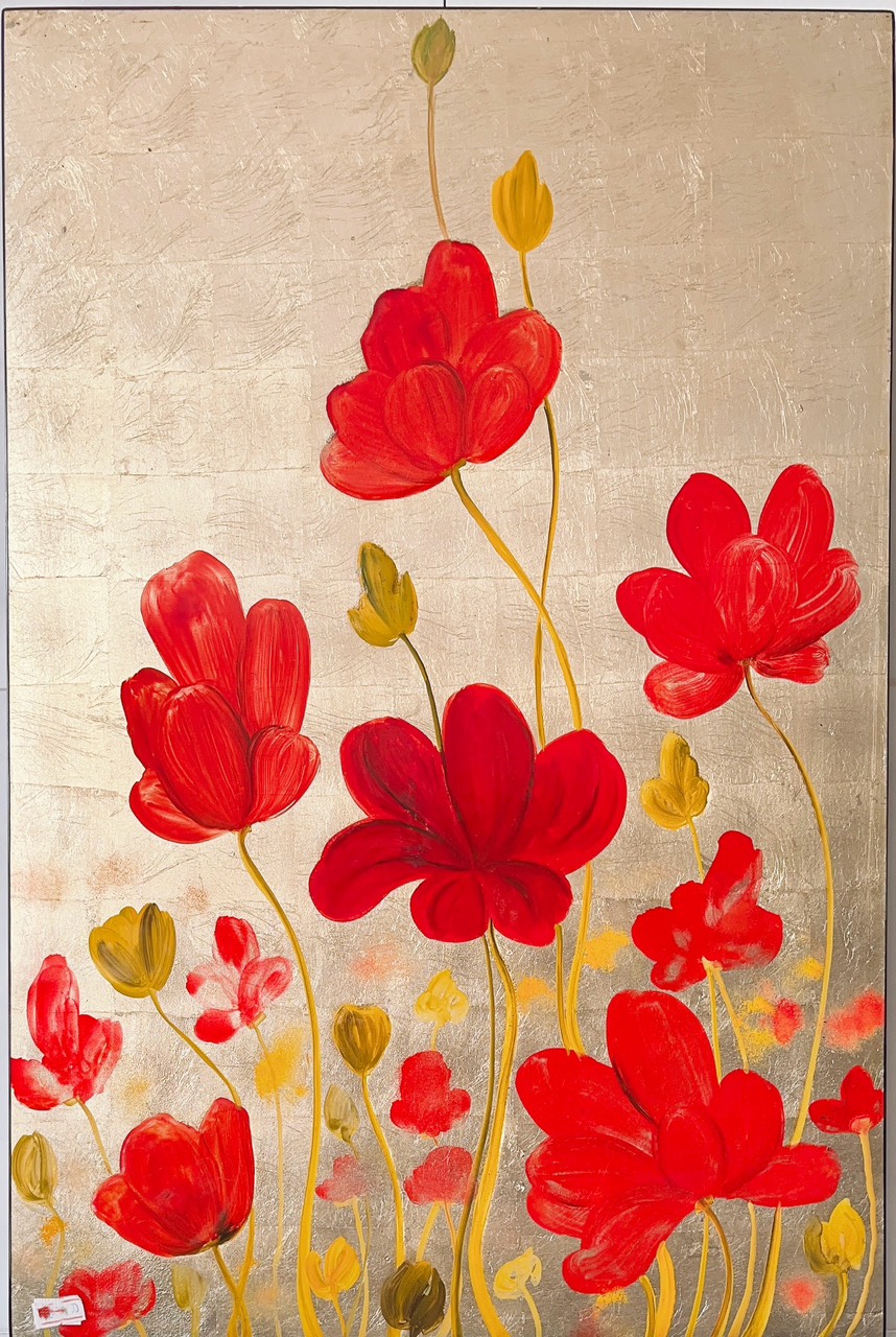 Tranh sơn mài - HOA SEN, HOA HỒNG,....cao cấp size 40x60 cm thích hợp để trang trí, làm quà tặng