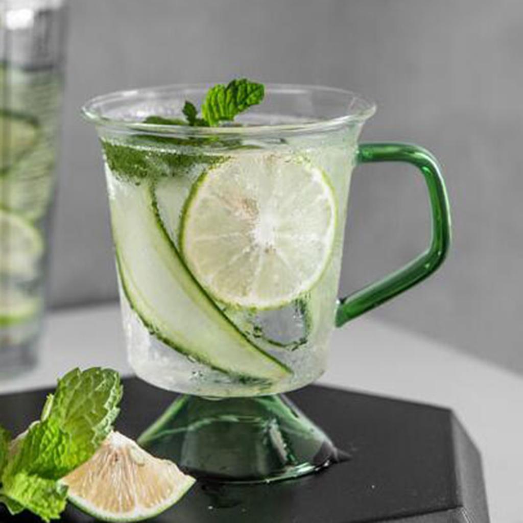 300ML Glass Mug Heat-Resistant Coffee Cup for Hot Office