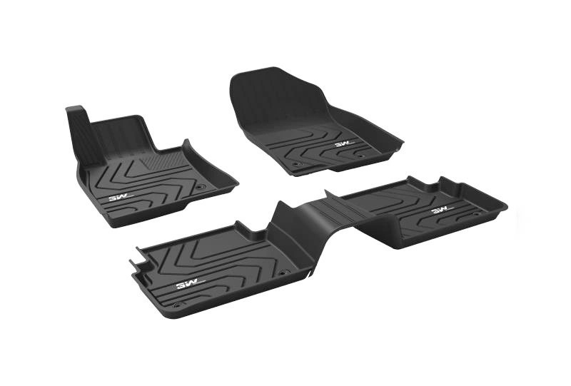 Thảm lót sàn xe ô tô MAZDA 3 2019 - nay nhãn hiệu Macsim 3W - chất liệu nhựa TPE đúc khuôn cao cấp - màu đen
