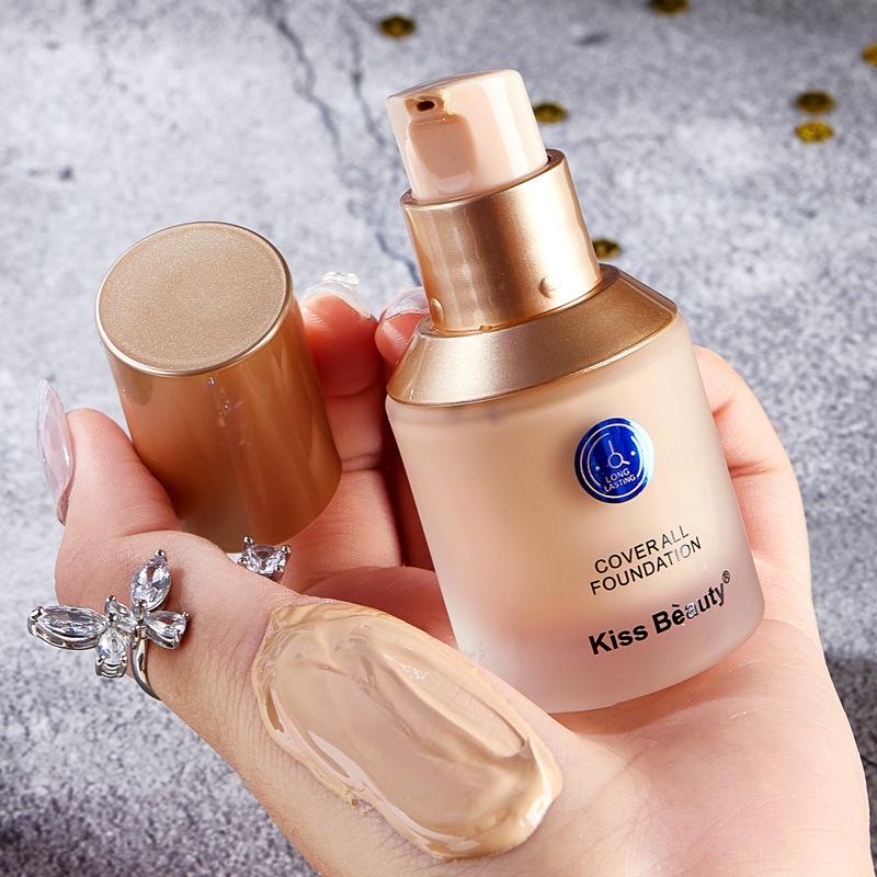 Kem Nền Kiss Beauty Coverall Foundation kem nền kiềm dầu độ che phủ cực cao 30g