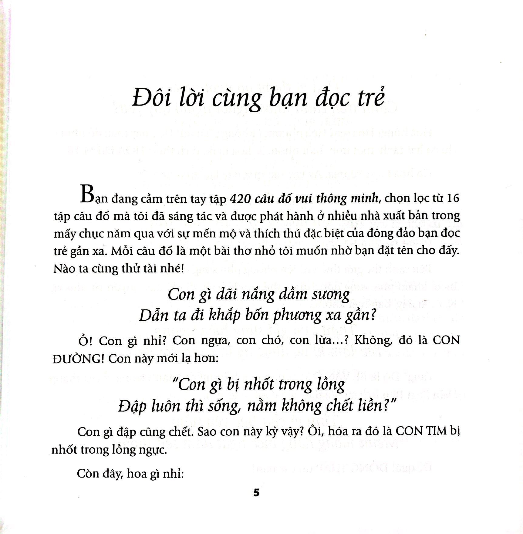 420 Câu Đố Vui Thông Minh